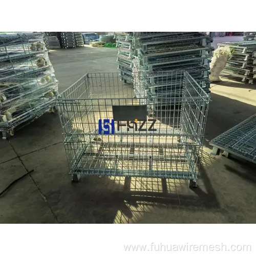 Hot Dipped Galvanized Welded Foldable Metal Storage Cages